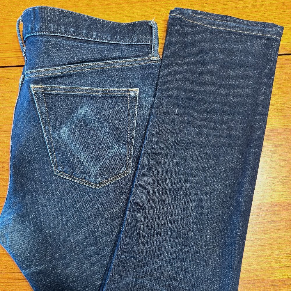Uniqlo 38x34 Raw Selvedge Stretch Slim Fit Denim Jeans
